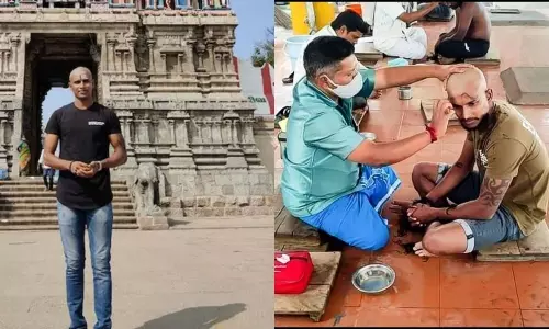 గుండు కొట్టించుకున్న టీమిండియా క్రికెటర్..