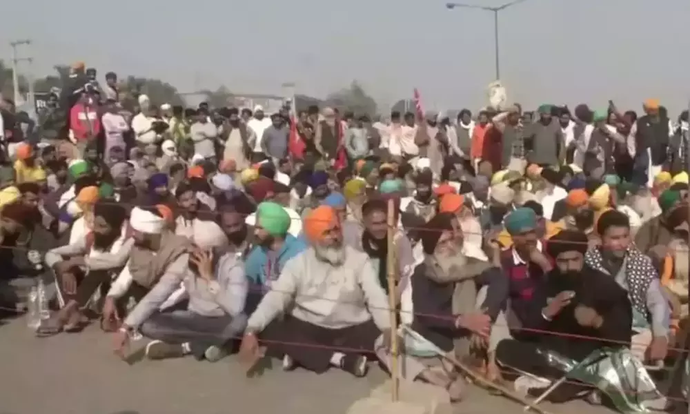Farmers protest is going on in Delhi borders