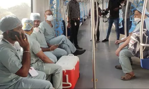 Hyderabad Metro is the venue for another miracle Hyderabad Metro is the venue for another miracle