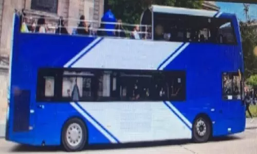 Double-decker buses are returning to Hyderabad Double-decker buses are returning to Hyderabad
