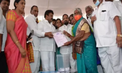 Minister Launched the Farmer platforms in Karimnagar District