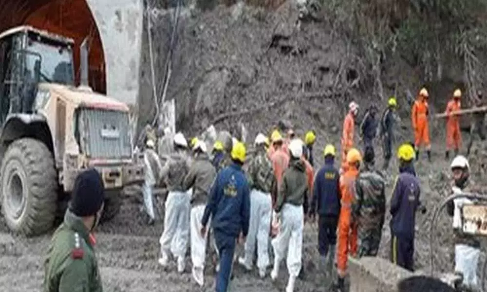 Uttarakhand glacier burst State Disaster Response Force on rescue operation