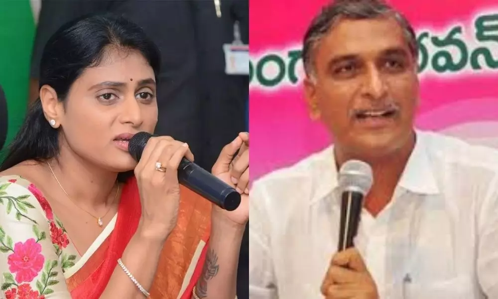 Minister Harish Rao Indirect Counter on YS Sharmila Comments
