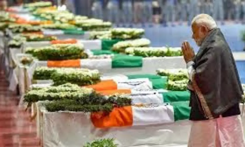 Prime Minister Modi Tribute To Pulwama Martyrs