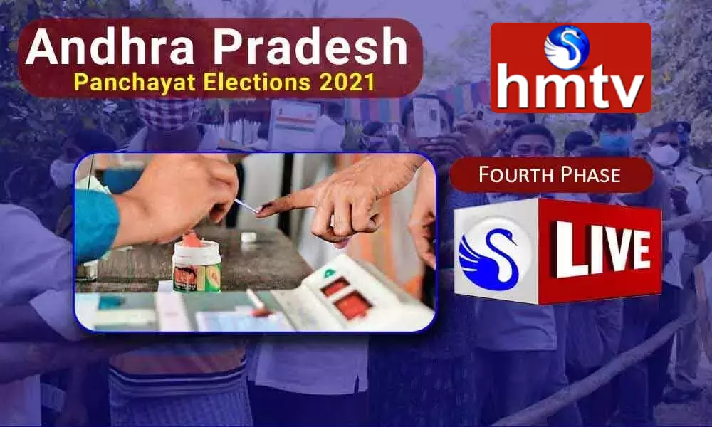 AP Panchayat elections 2021 fourth phase elections live updates
