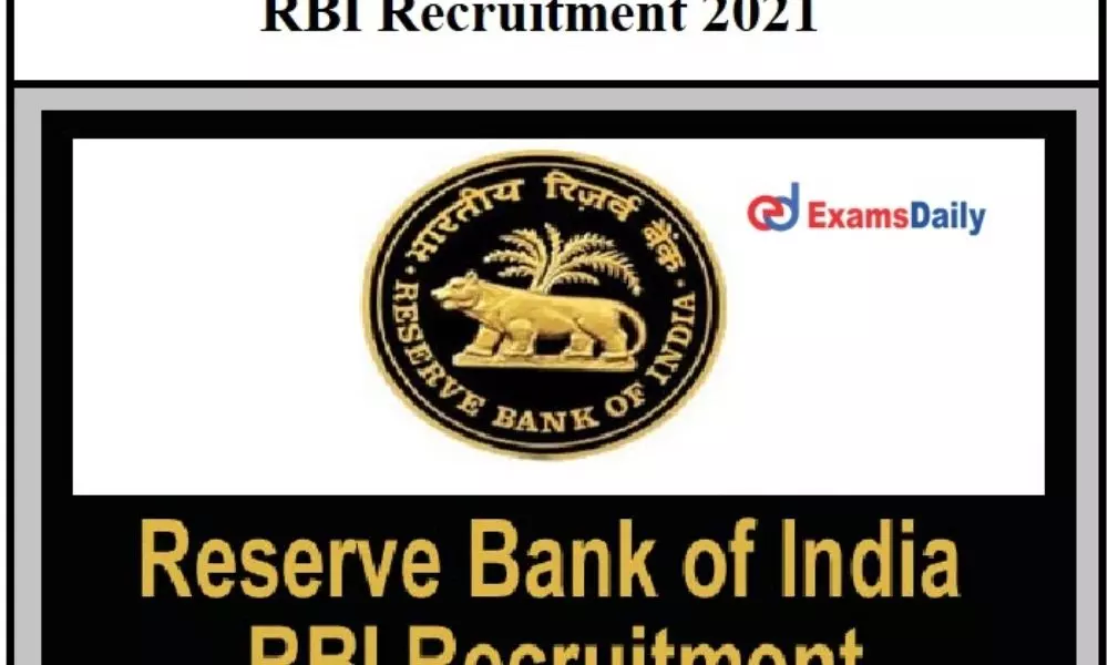 Notification for replacement of 29 posts in RBI