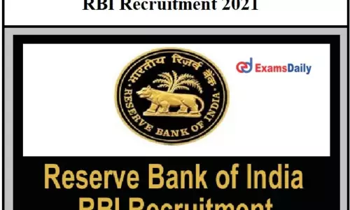 Notification for replacement of 29 posts in RBI