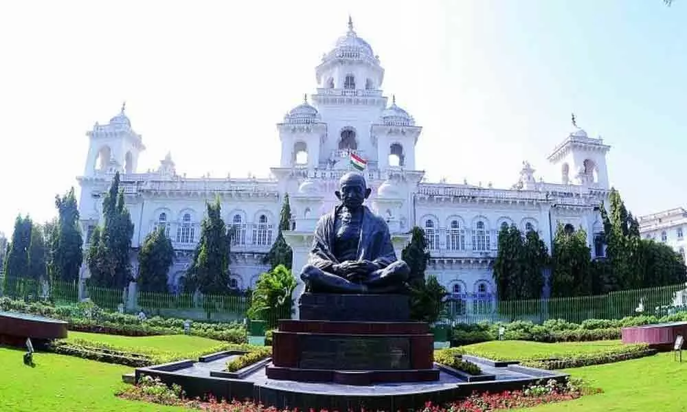 Missed accident in Telangana Assembly Missed accident in Telangana Assembly