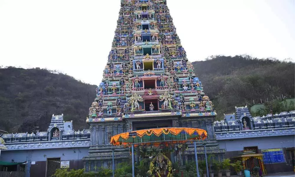 Suspension Ride Is Going on in Vijayawada Durga Temple