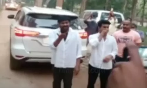 Aacharya Movie Team in East Godavari District Maredupalli