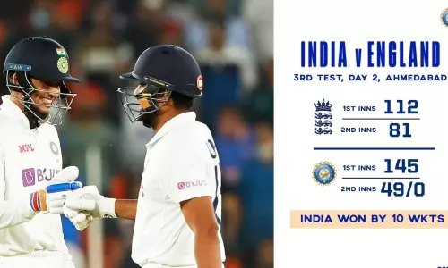 Team India wins the Pink Ball Test in Motera stadium Team India wins the Pink Ball Test in Motera stadium