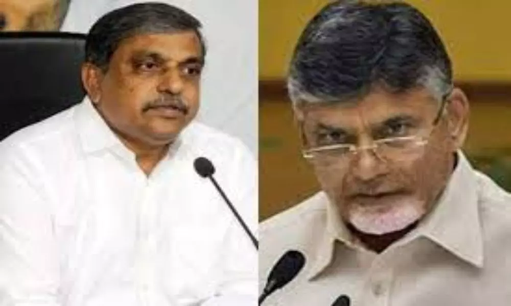 Minister Sajjala again Criticized Chandrababu Naidu