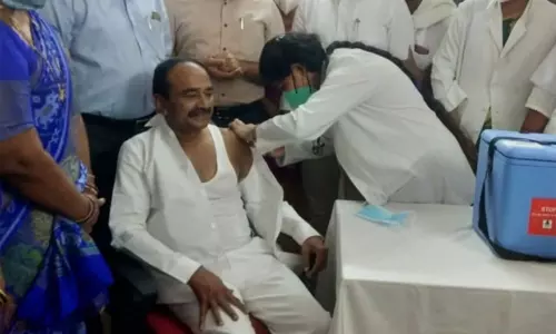 Etela Rajender Takes The First Dose of Corona Vaccine