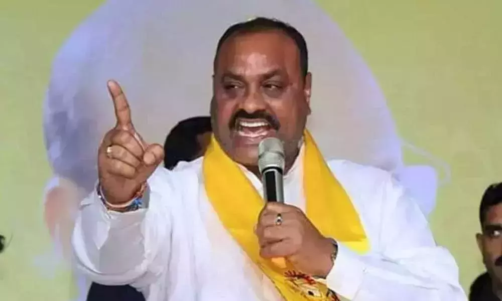 Atchennaidu condemns Chandrababus detention in Renigunta Airport Atchennaidu condemns Chandrababus detention in Renigunta Airport