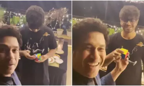 Sachin Tendulkar shares viral video
