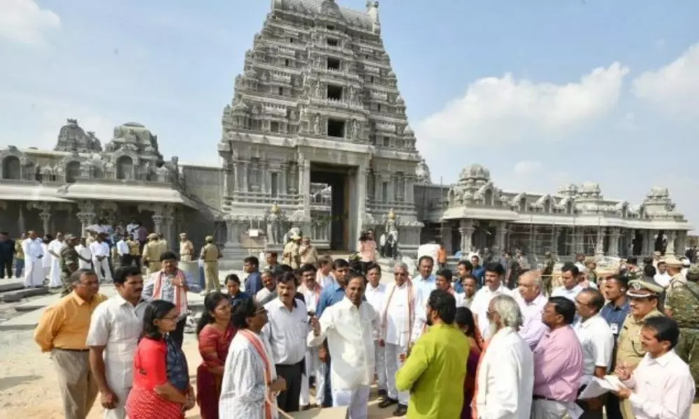 Today Telangana Chief Minister KCR tour in Yadadri