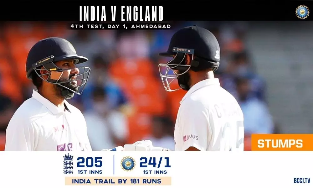 India vs England 4th Test day 1 Stumps