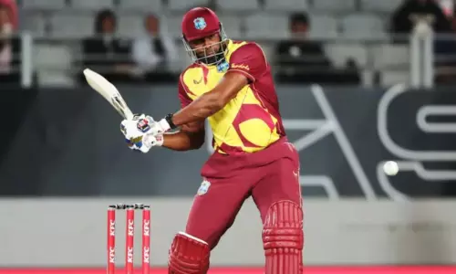 Kieron Pollard hit Six Sixes in yesterday Match