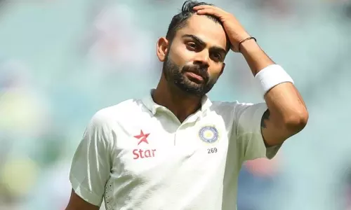 Virat Kohli gets out for 0