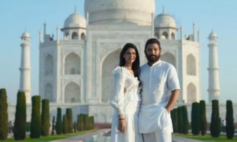 Allu Arjun Lovely Pics Of Stylish Star Allu Arjun And His Wife Sneha Reddy