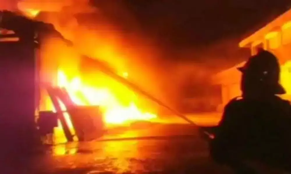 Huge Fire Accident In Kolkata