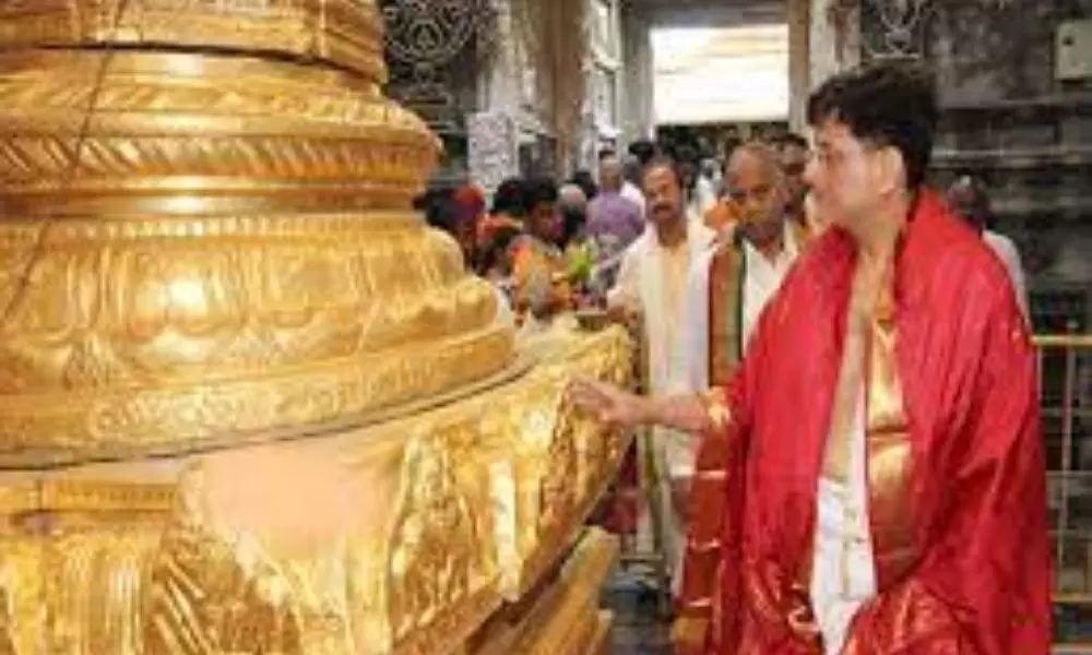 Tirumala: Piyush Goyal visiting Thirumala Temple