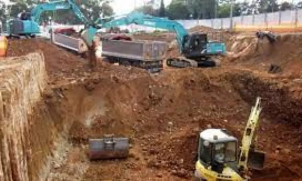 Soil Mafia activity in Telangana Bellampalli constituency