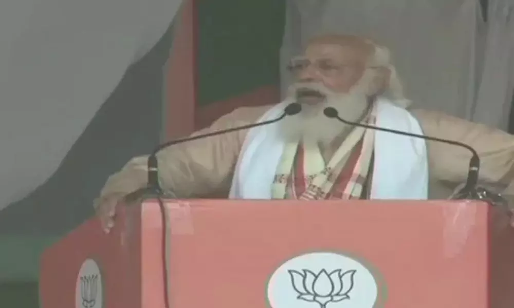 PM Narendra Modi Addresses Public Meeting in Assam