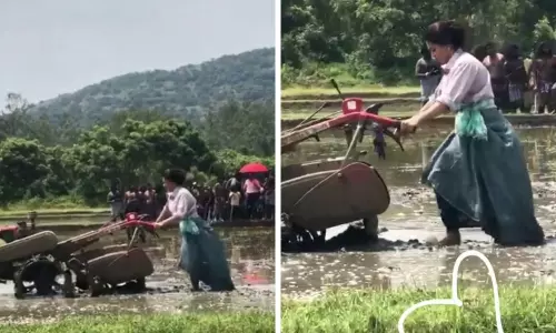 Rashmika Mandanna Turns Farmer Video Goes Viral