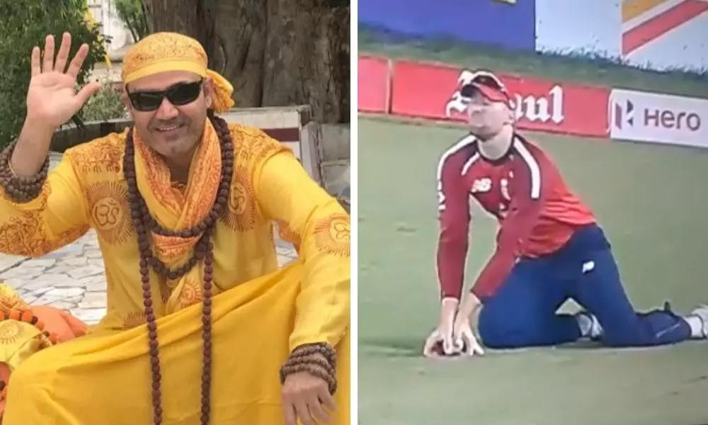 Virender Sehwag Hilariously Troll Third Umpire about Surya Kumar Yadav Out