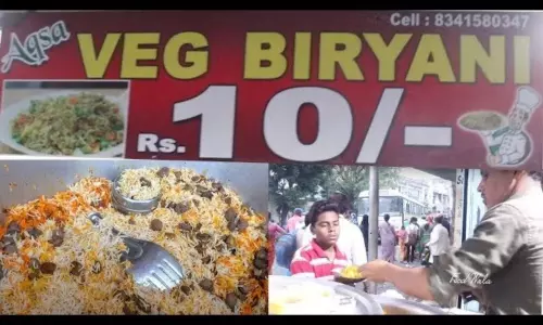 Rs 10 Veg Biryani At Afzalgunj In Hyderabad