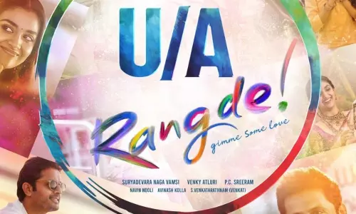 Rang De Censor Report: Full comedy in Nithiins Rang De Movie Rang De Censor Report: Full comedy in Nithiins Rang De Movie