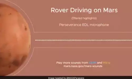 NASA: అరుణగ్రహంపై రోవర్ శబ్ధాలను విడుదల చేసిన నాసా NASA: అరుణగ్రహంపై రోవర్ శబ్ధాలను విడుదల చేసిన నాసా