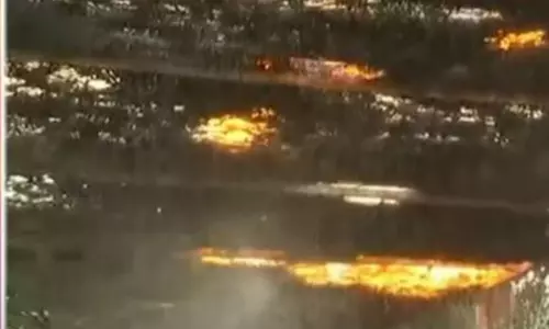 Fire Accident at Telangana Bhavan Fire Accident at Telangana Bhavan