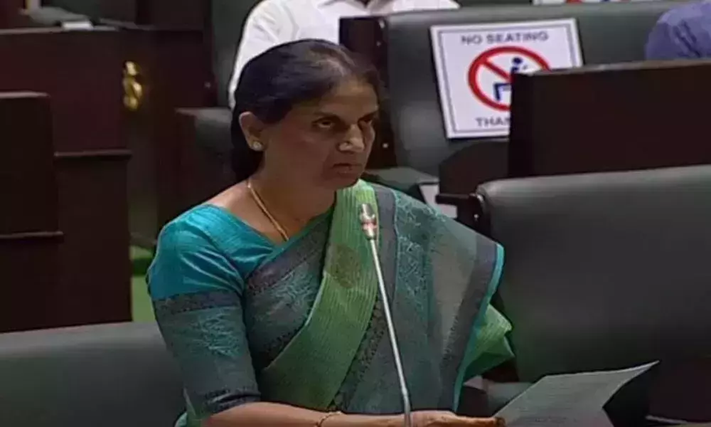 Sabitha Indra Reddy Speaks On DSC Recruitment In Assembly Session