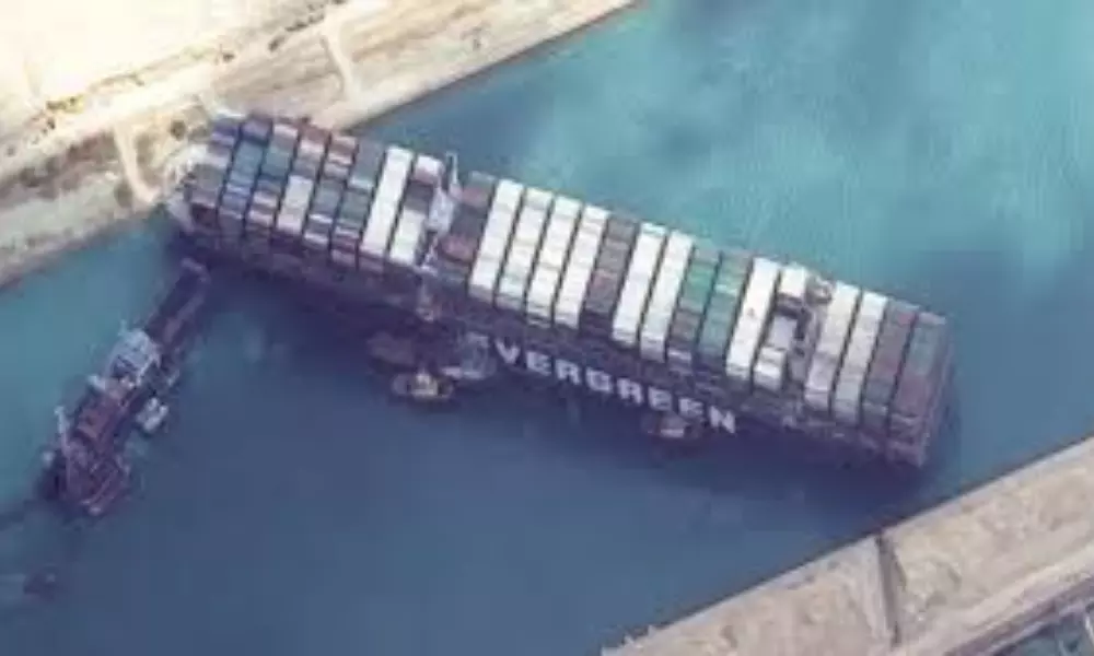 Ship Blocking Suez Canal Moves Slightly