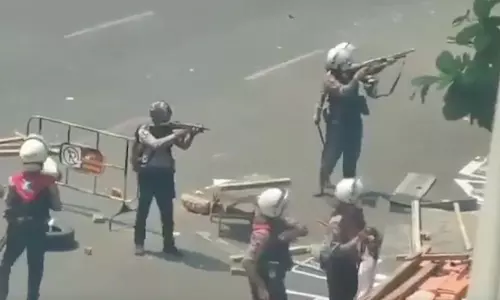 One Fourteen people were killed in a single day of the Army firing