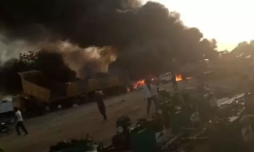 Gas Cylinder Blast at Pippalkoti Project in Adilabad District