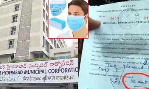 GHMC Fined RS 2000 for Shop Without Mask