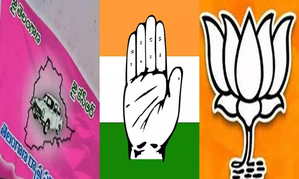 Nagarjun Sagar By-Election: TRS, BJP and Congress Candidates File Nominations