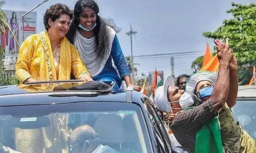 Priyanka Gandhi Road Show in Kerala