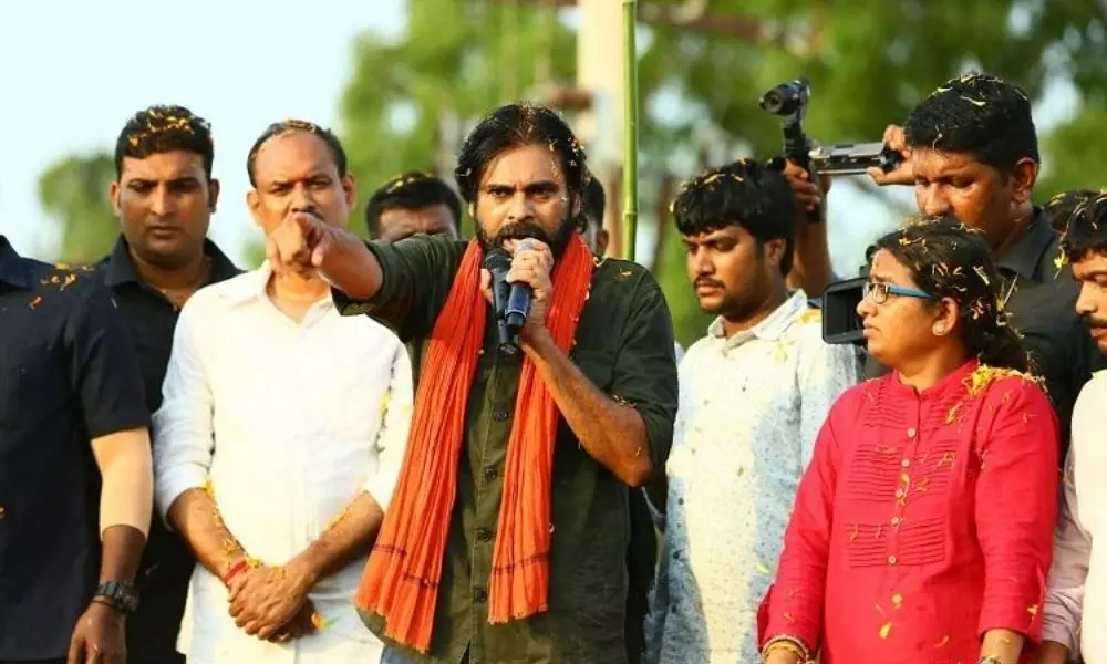 Jana Sena Chief Pavan Kalyan Tour in Tirupati