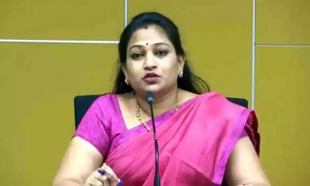 TDP Leader Vangalapudi Anitha slams SEC  Neelam Sahni
