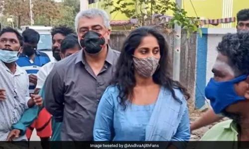 Tamil superstar Ajith Taking the Phone From a Fan who Tried to get a Selfie with him