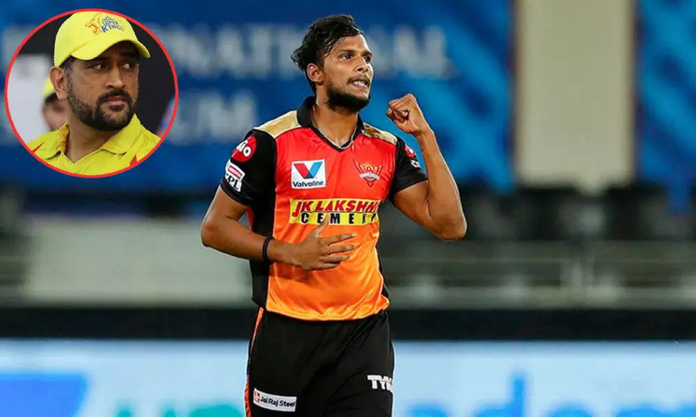 Natarajan Reveals that Dhoni Given Useful Tips in IPL 2020-21 to him