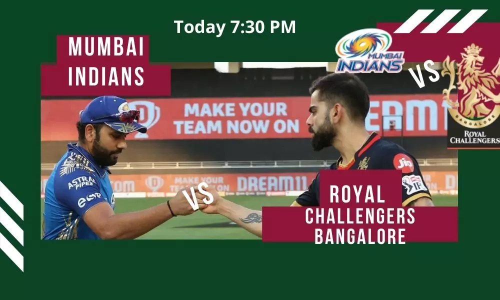 Tough Fight Between  Mumbai Indians vs Royal Challengers Bangalore IPL 2021Match