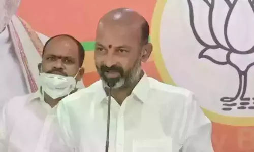 Ambedkar Jayanti 2021: Telangana BJP Chief Bandi Sanjay Slams CM KCR Ambedkar Jayanti 2021: Telangana BJP Chief Bandi Sanjay Slams CM KCR