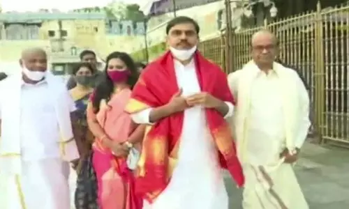 BJP Vishnu Vardhan Reddy Visited the Tirumala Temple