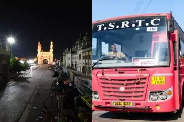 Hyderabad City Buses Will End Their Journey At 7 PM Due To Night Curfew