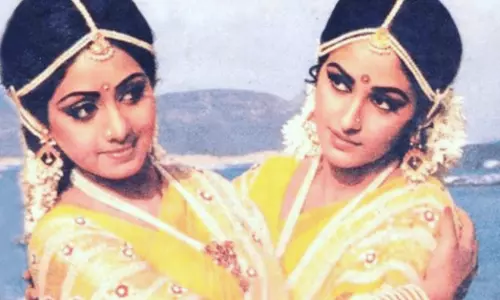 Sridevi and Jaya prada Sridevi and Jaya prada